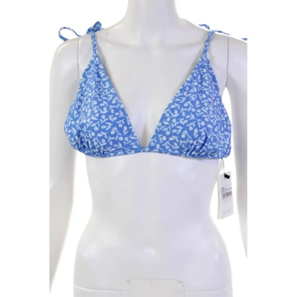 Faithfull The Brand Women's Triangle Swimsuit Bikini Top Floral Size XL